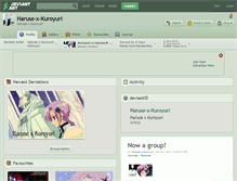 Tablet Screenshot of haruse-x-kuroyuri.deviantart.com