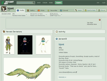 Tablet Screenshot of bjont.deviantart.com