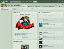 Tablet Screenshot of kyo-lion-fan-club.deviantart.com