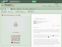Tablet Screenshot of dinosapien.deviantart.com