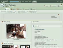 Tablet Screenshot of cleverfoximages.deviantart.com