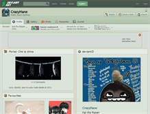 Tablet Screenshot of crazyhane.deviantart.com