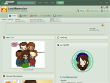 Tablet Screenshot of lunaxravenclaw.deviantart.com