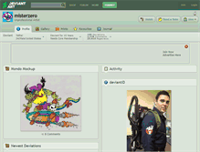 Tablet Screenshot of misterzero.deviantart.com