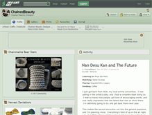 Tablet Screenshot of chainedbeauty.deviantart.com