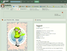 Tablet Screenshot of hydeshin.deviantart.com