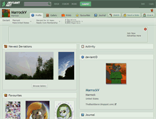 Tablet Screenshot of marrockv.deviantart.com