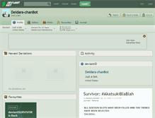 Tablet Screenshot of deidara-chanbot.deviantart.com