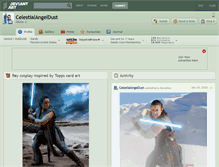 Tablet Screenshot of celestialangeldust.deviantart.com
