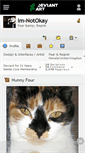 Mobile Screenshot of im-notokay.deviantart.com
