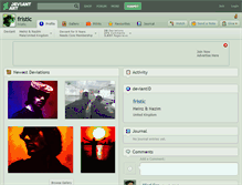 Tablet Screenshot of fristic.deviantart.com