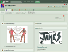 Tablet Screenshot of nuclearconvoy.deviantart.com