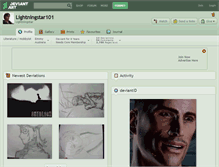 Tablet Screenshot of lightningstar101.deviantart.com