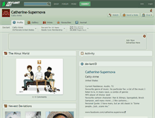 Tablet Screenshot of catherine-supernova.deviantart.com