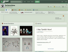 Tablet Screenshot of duchessaliana.deviantart.com