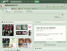 Tablet Screenshot of bigtimechance19.deviantart.com