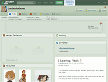 Tablet Screenshot of dontxmindxme.deviantart.com