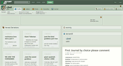 Desktop Screenshot of cjhell.deviantart.com