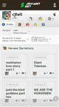 Mobile Screenshot of cjhell.deviantart.com