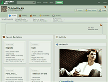 Tablet Screenshot of cloisterblackm.deviantart.com