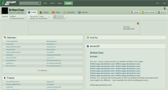 Desktop Screenshot of britterchan.deviantart.com
