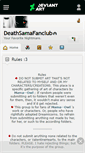 Mobile Screenshot of deathsamafanclub.deviantart.com