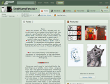 Tablet Screenshot of deathsamafanclub.deviantart.com