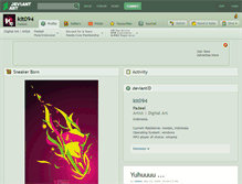 Tablet Screenshot of kit094.deviantart.com