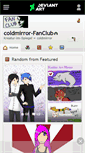 Mobile Screenshot of coldmirror-fanclub.deviantart.com