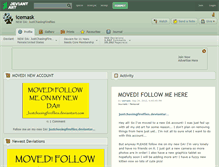 Tablet Screenshot of icemask.deviantart.com