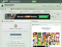 Tablet Screenshot of kitsunexokami.deviantart.com