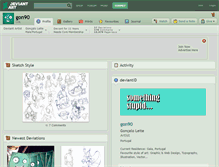 Tablet Screenshot of gon90.deviantart.com