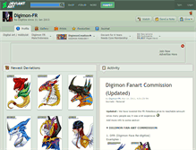 Tablet Screenshot of digimon-fr.deviantart.com