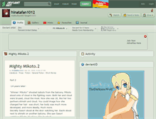 Tablet Screenshot of hinatafan1012.deviantart.com