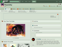 Tablet Screenshot of phoenixroy.deviantart.com