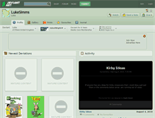 Tablet Screenshot of lukesimms.deviantart.com