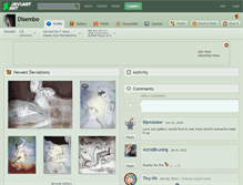 Tablet Screenshot of disembo.deviantart.com