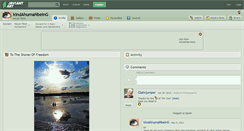 Desktop Screenshot of kindahumanbeing.deviantart.com