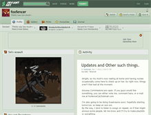 Tablet Screenshot of foxfencer.deviantart.com