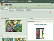 Tablet Screenshot of fishandfoxes.deviantart.com