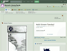 Tablet Screenshot of berserk-cyborg-panda.deviantart.com