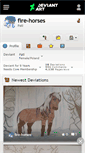 Mobile Screenshot of fire-horses.deviantart.com