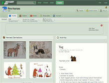 Tablet Screenshot of fire-horses.deviantart.com