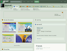 Tablet Screenshot of falcon-art.deviantart.com