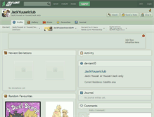 Tablet Screenshot of jackyuuseiclub.deviantart.com