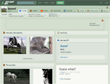 Tablet Screenshot of beeeef.deviantart.com