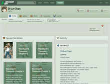 Tablet Screenshot of di-le-chan.deviantart.com