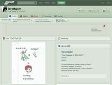 Tablet Screenshot of leexstapler.deviantart.com