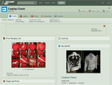 Tablet Screenshot of cosplay-closet.deviantart.com