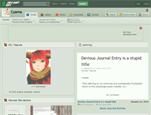 Tablet Screenshot of cyarna.deviantart.com